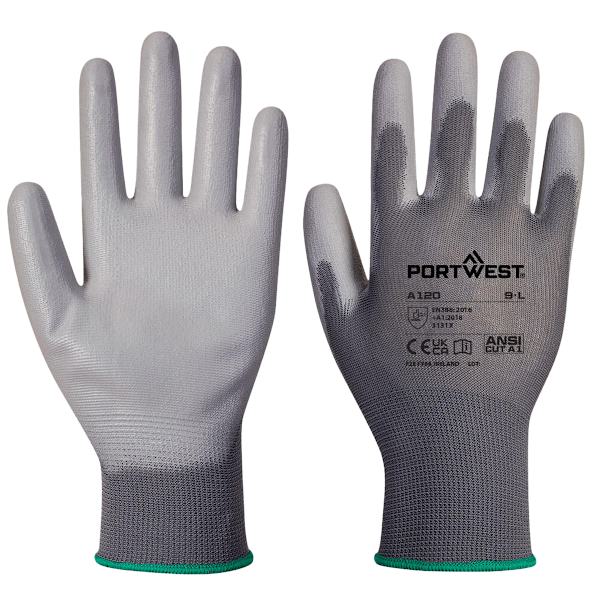 Portwest PU Säkerhetshandskar (288-pack) 9 Grå Grey 9