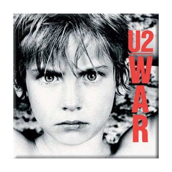 U2 War Kylskåpsmagnet En Storlek Vit/Svart/Röd White/Black/Red One Size