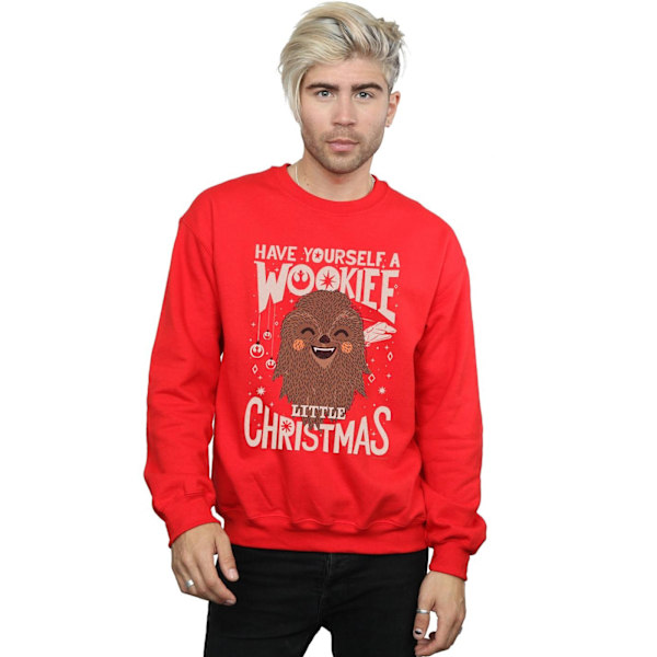 Star Wars Wookiee Little Christmas Sweatshirt 3XL Röd Red 3XL