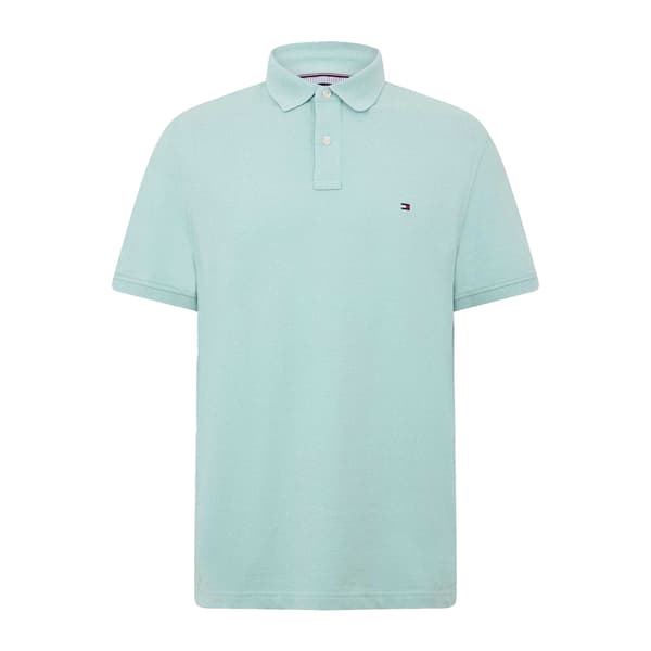 Tommy Hilfiger Herr 1985 Broderad Logotyp Pikétröja M Crushed Crushed Mint M