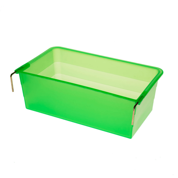Eton Plast rektangel fjäderfämatare 1400ml Grön Green 1400ml