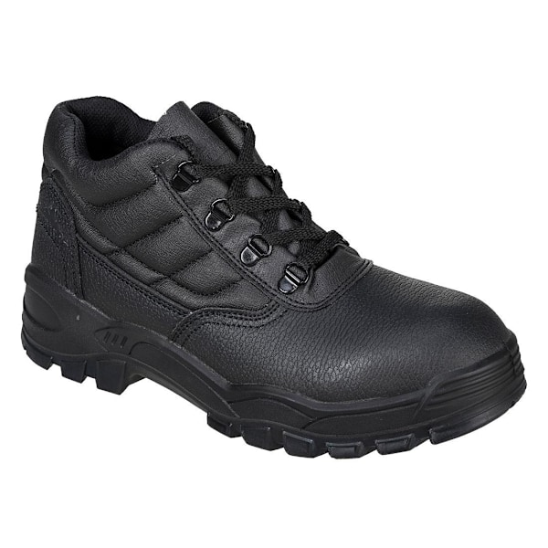 Portwest Unisex Vuxen FW20 Läder Arbetskängor 4 UK Svart Black 4 UK