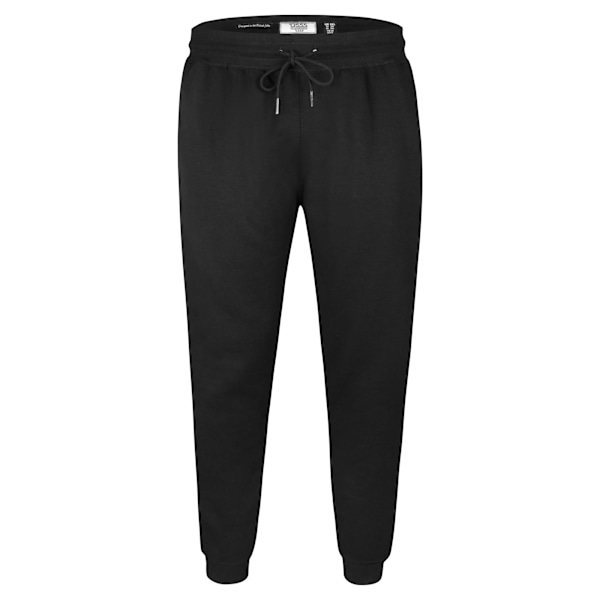 Duke Herr Joggingbyxor D555 Brandon Cuffed Kingsize 4XL Svart Black 4XL