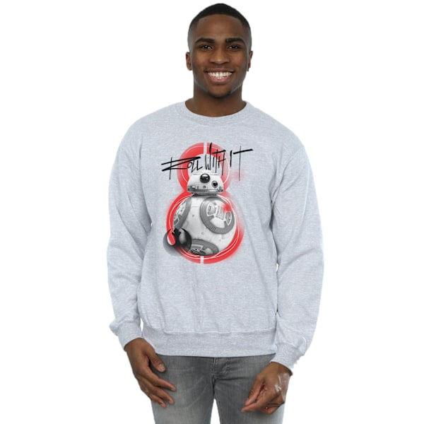Star Wars The Last Jedi BB-8 Roll With It Sweatshirt XXL S Sports Grey XXL