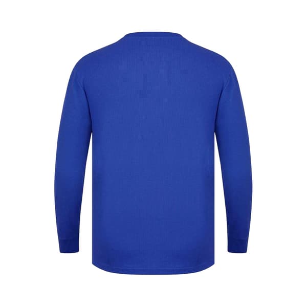 Fabric Herr Våfflad Långärmad T-shirt L Blå Blue L