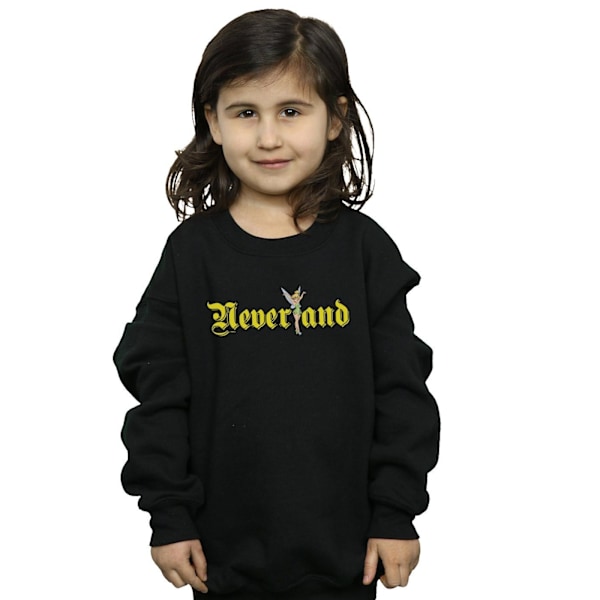 Disney Girls Tinker Bell Neverland Sweatshirt 12-13 år Svart Black 12-13 Years