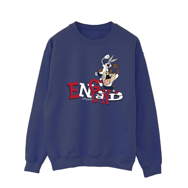 Looney Tunes Herr Bugs & Taz England Sweatshirt S Marinblå Navy Blue S