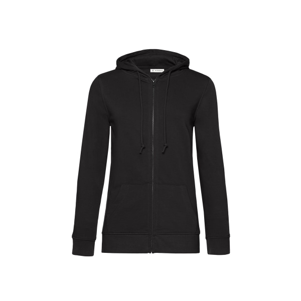 B&C Ekologisk Hoodie Dam/Dam XS Svart Black XS