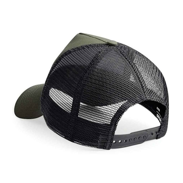 Beechfield Unisex Vuxen Snapback Trucker Cap En Storlek Oliv/Svart Olive/Black One Size