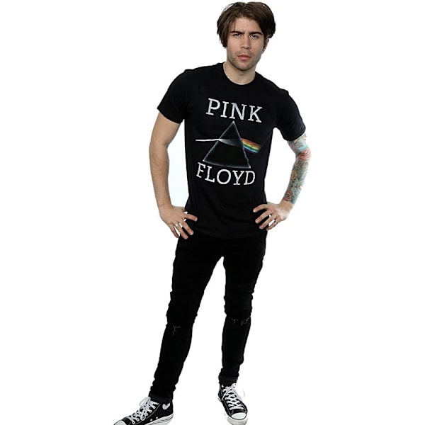 Pink Floyd Herr Dark Side Of The Moon Prism Bomull T-Shirt L Svart Black L