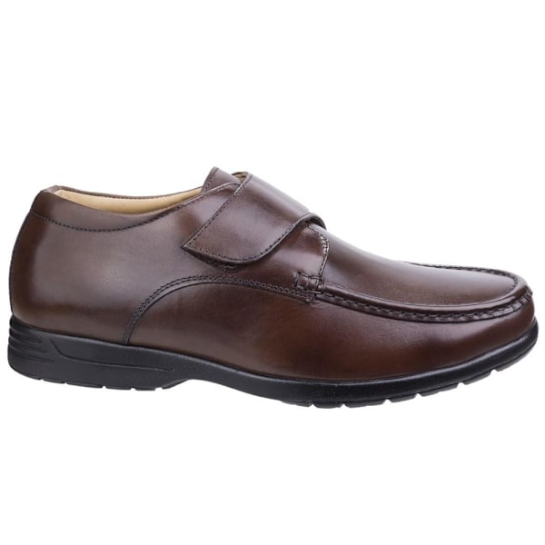 Fleet & Foster Herr Fred Dual Fit Läder Mockasin 9 UK Brun Brown 9 UK