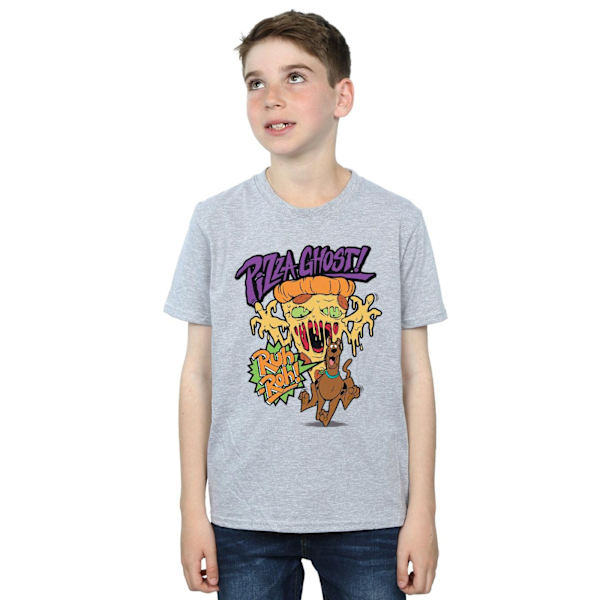 Scooby Doo Pojkar Pizza Ghost T-shirt 3-4 År Sports Grey Sports Grey 3-4 Years