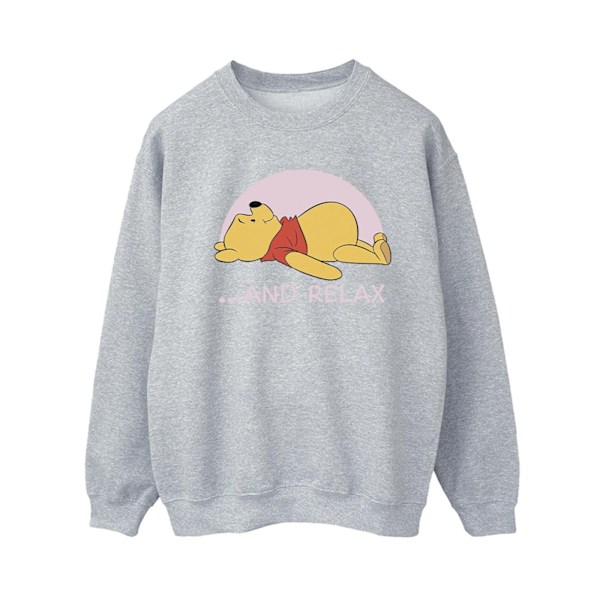 Disney Dam/Damer Winnie The Pooh Relax Sweatshirt XXL Sport Sports Grey XXL