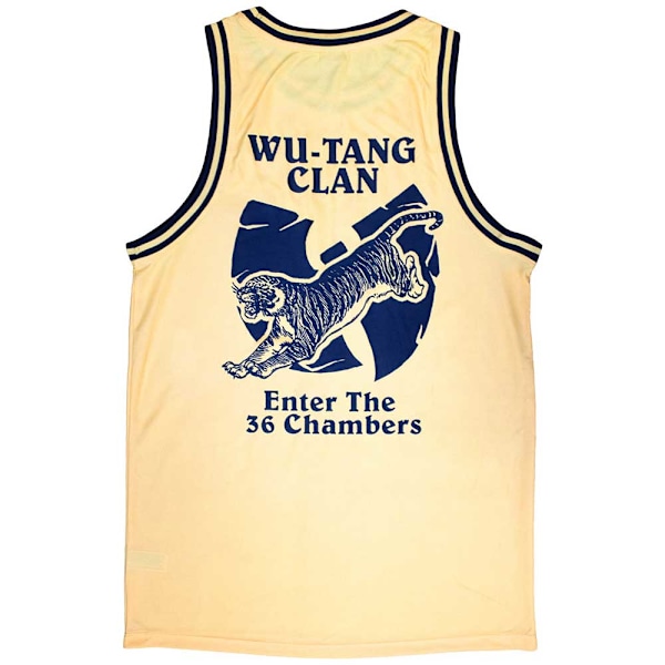 Wu-Tang Clan Unisex Vuxen Enter The 36 Chambers Back Print Tank Yellow XS