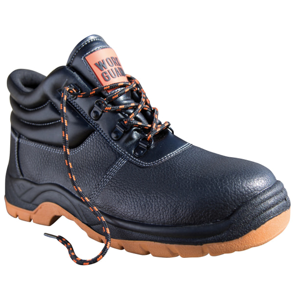 Resultat Mens Work-Guard Defense SBP Waterproof Leather Safety Bo Black/Orange 13