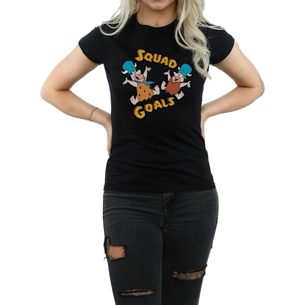 The Flintstones Dam/Kvinnor Squad Goals Bomull T-shirt L Svart Black L