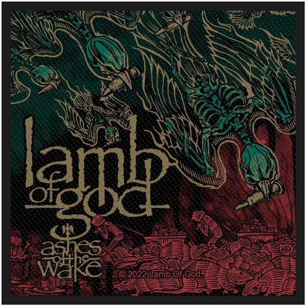 Lamb Of God Ashes Of The Wake Standard Patch En Storlek Svart/Röd Black/Red/Green One Size