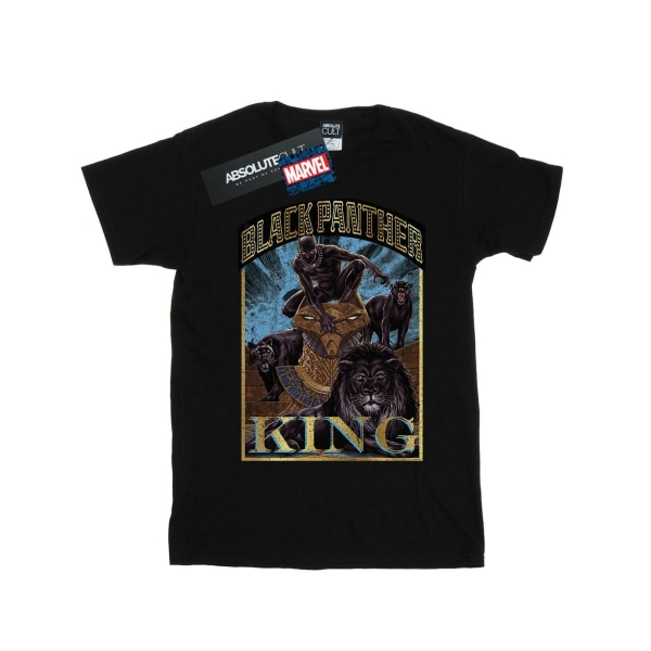 Marvel Boys Black Panther Homage T-shirt 7-8 år Svart Black 7-8 Years