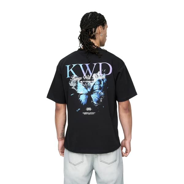 Kings Will Dream Herr Studio Butterfly T-Shirt M Svart Black M