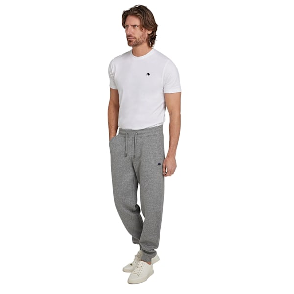 Raging Bull Män Cuffed Joggingbyxor XL Grå Melange Grey Marl XL