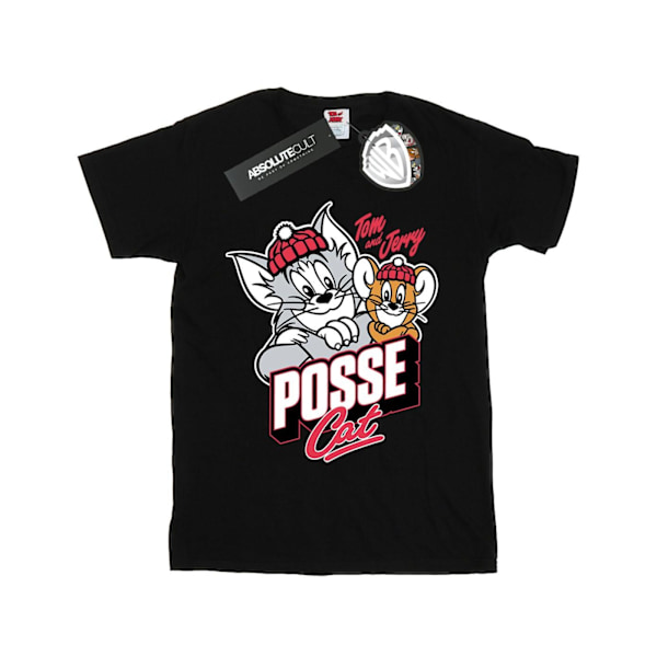 Tom And Jerry Boys Posse Cat T-Shirt 12-13 år Svart Black 12-13 Years