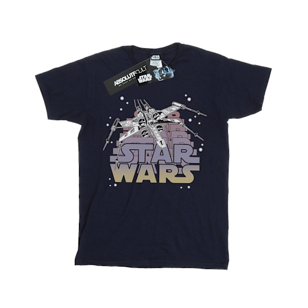 Star Wars Boys X-Wing Starfighter T-shirt 9-11 år Marinblå Navy Blue 9-11 Years
