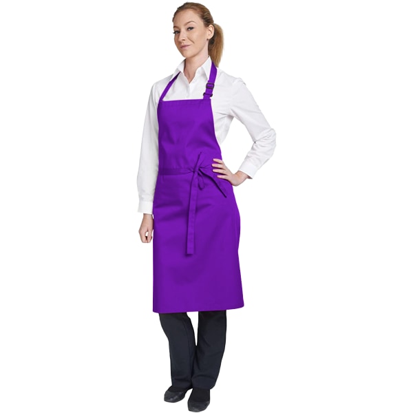 Dennys flerfärgade haklappsförkläde 28x36 tum (paket med 2) One Size Pu Purple One Size