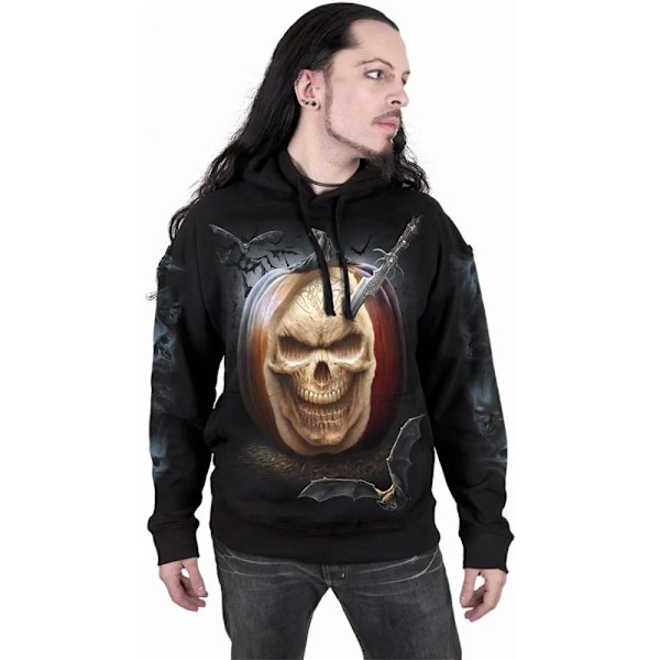 Spiral Direct Unisex Adult Carving Death Hoodie M Svart Black M