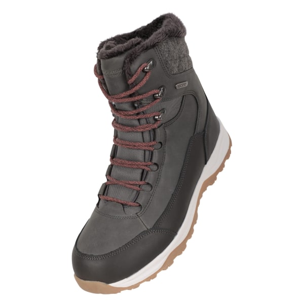 Mountain Warehouse Dam/Dam Tundra Leather Snow Boots 7 UK Khaki 7 UK