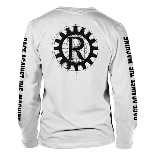 Rage Against the Machine Unisex Vuxen Nunnor Och Vapen Långärmad White M