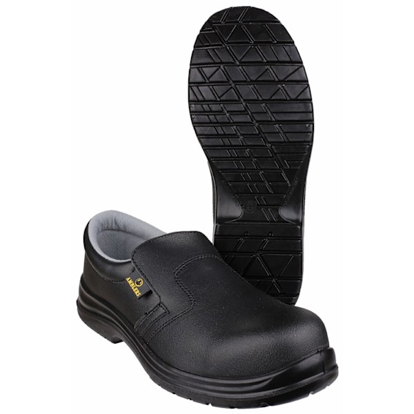 Amblers Safety FS661 Unisex Slip On Säkerhetsskor 3 UK Svart Black 3 UK