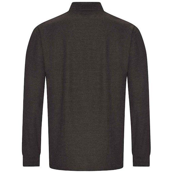 PRORTX Herrarnas Långärmad Poloshirt M Kolgrå Charcoal M