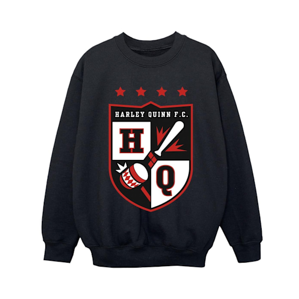 Justice League Boys Harley Quinn FC Pocket Sweatshirt 7-8 år Black 7-8 Years