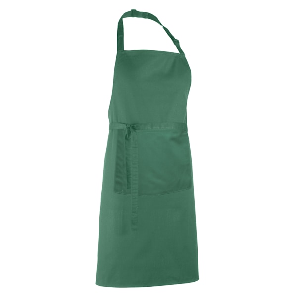 Premier Dam/Kvinnors Färger Bip Förkläde Med Ficka / Arbetskläder Emerald One Size