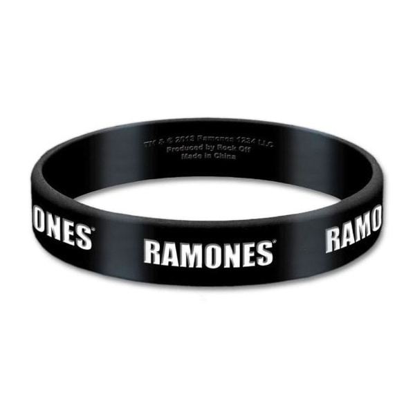 Ramones Logo Silikonarmband One Size Svart Black One Size