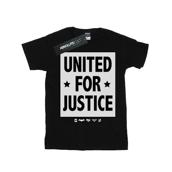 DC Comics Boys Justice League United For Justice T-Shirt 9-11 Y Black 9-11 Years