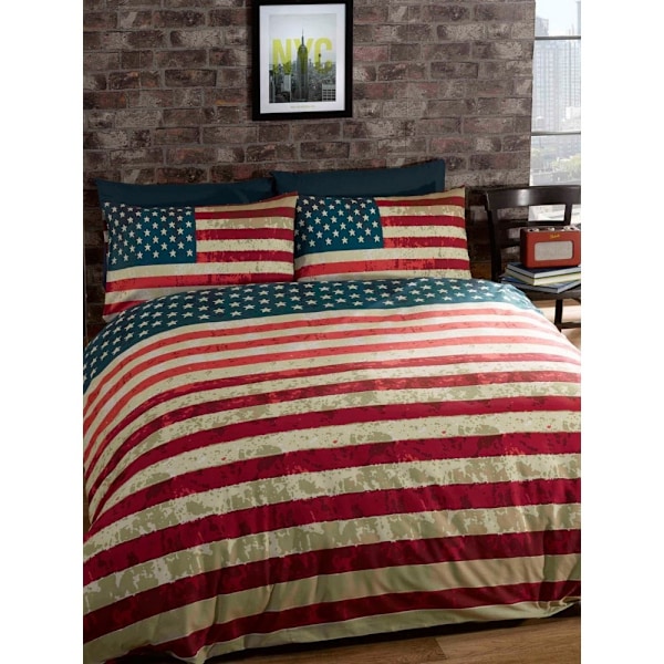 Catherine Lansfield New York Skyline Påslakan Set Dubbel Multi Multicoloured Double