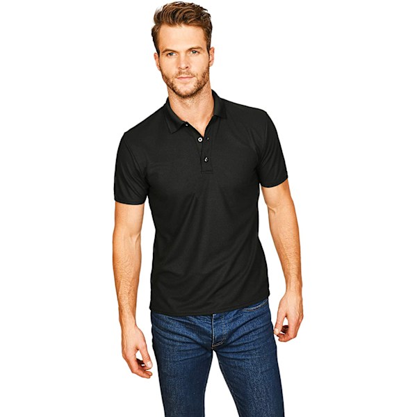 Casual Classics Herr Original Tech Pique Poloshirt XL Svart Black XL