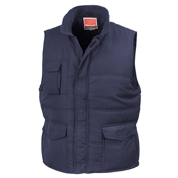 Result Herr Mid-Weight Bodywarmer Dusch- och Vindtät Jacka Navy Blue L