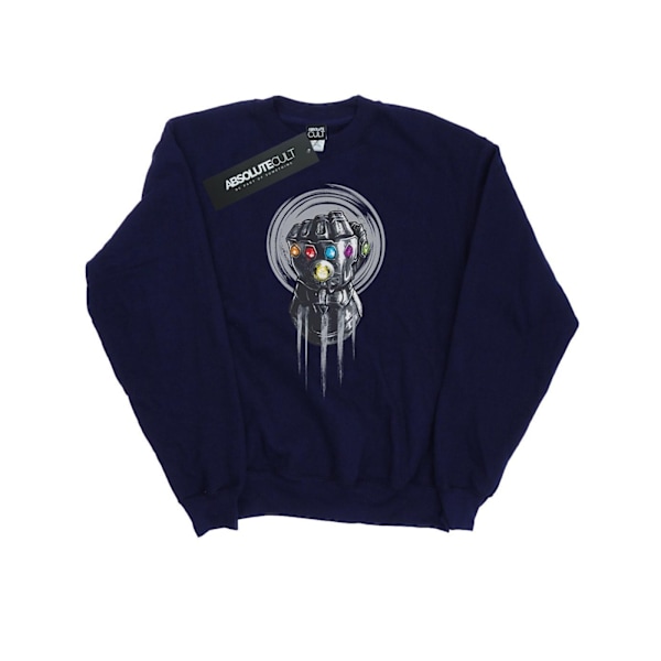 Marvel Mens Avengers Infinity War Power Fist Sweatshirt XXL Nav Navy Blue XXL