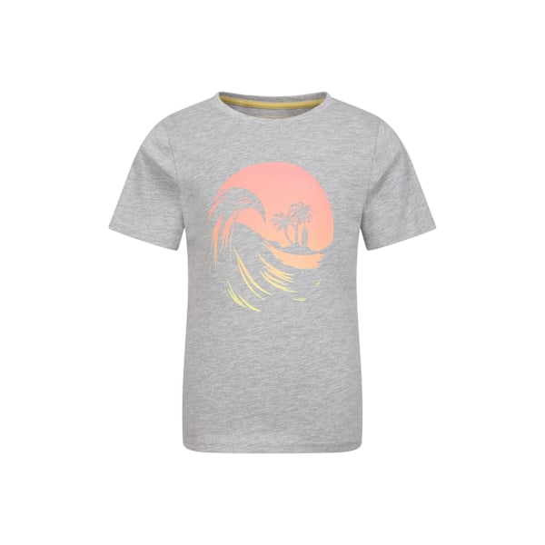 Mountain Warehouse Barnkläder/Barn Strand Organisk T-shirt 5-6 År Grey 5-6 Years