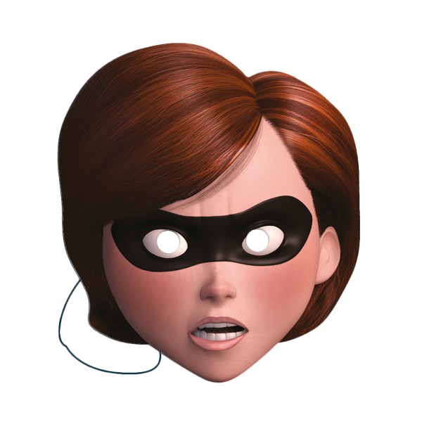 The Incredibles Mrs Incredible Party Mask One Size Multicoloure Multicoloured One Size