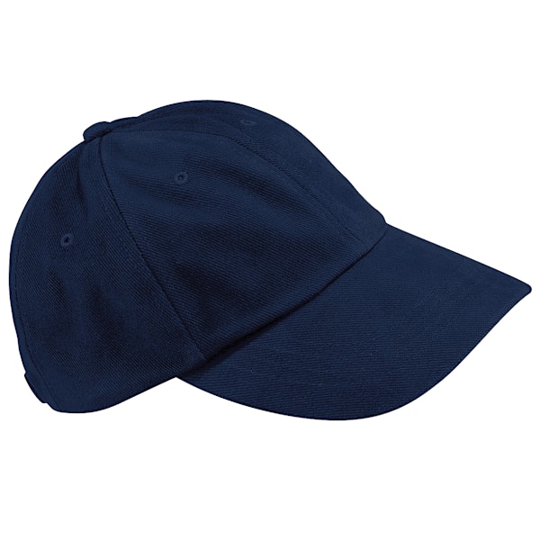 Beechfield Unisex Lågprofilerad Tung Borstad Bomulls Basebollkeps French Navy One Size