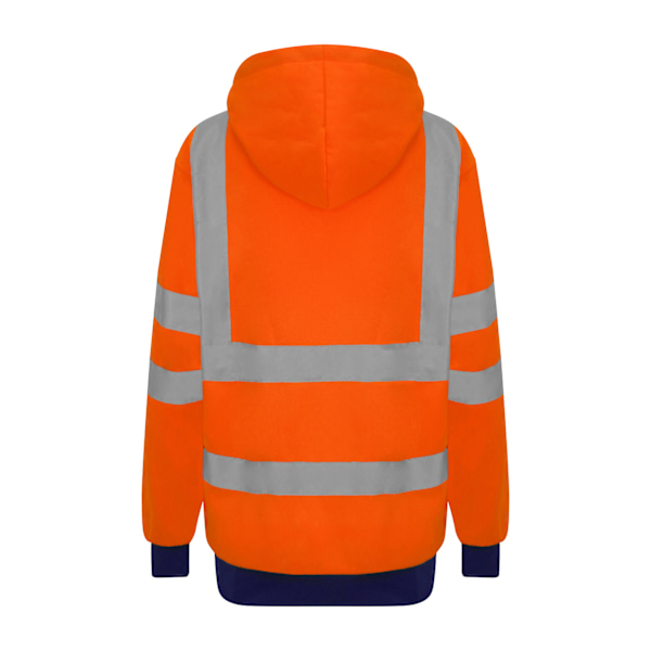 Pro RTX Hög synlighet Unisex Vuxen Reflex Hoodie M Orang Orange/Navy M