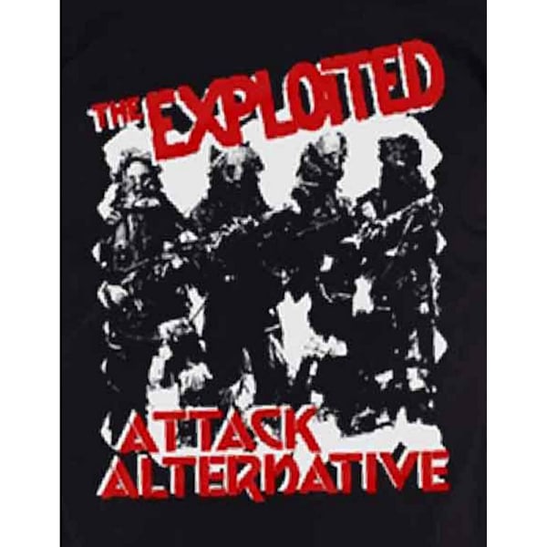 The Exploited Unisex Adult Attack T-Shirt S Svart Black S