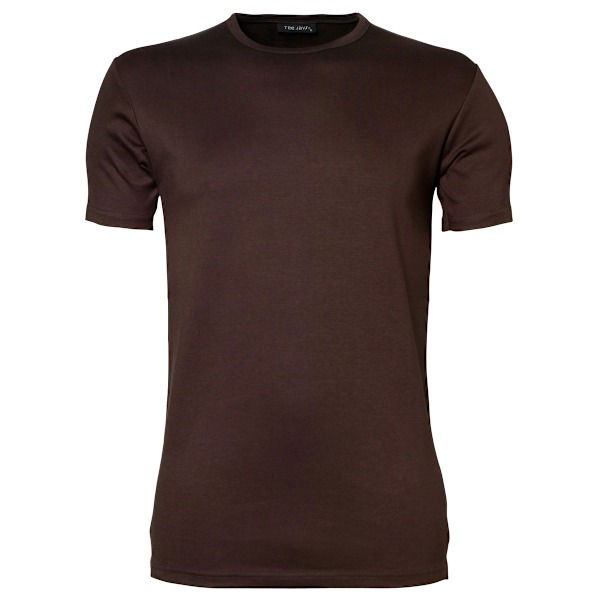 Tee Jays herr Interlock kortärmad T-shirt S choklad Chocolate S