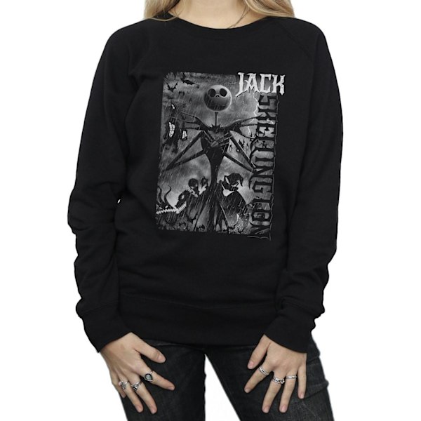 Disney Dam/Kvinnor Mardrömmen Före Jul Skellington Sweatshirt Black M