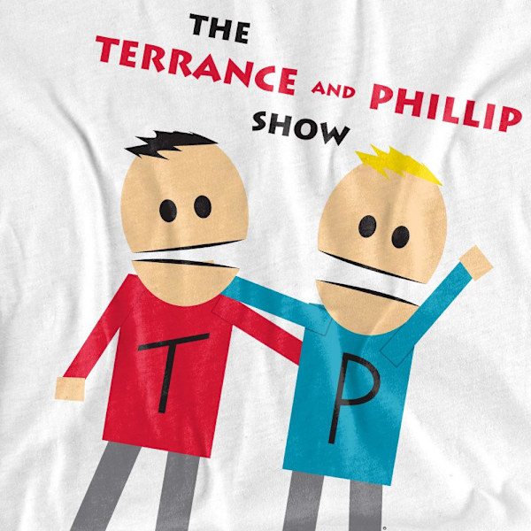 South Park Herr Terrance & Phillip T-Shirt M Vit White M
