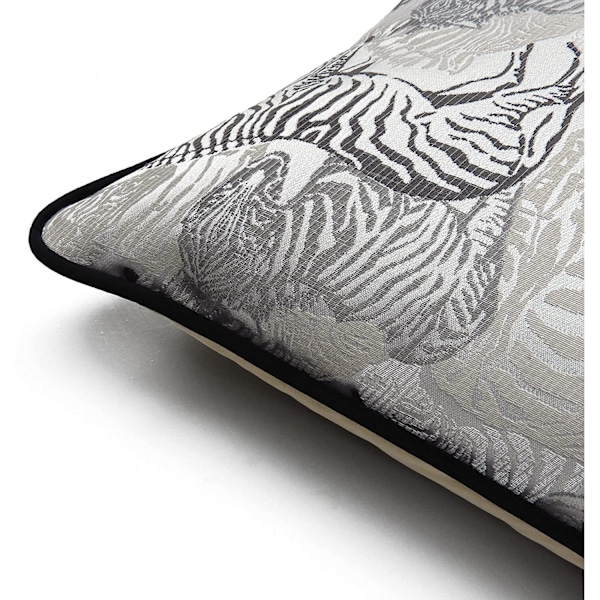 Prestigious Textiles Damara Zebra Kuddfodral 43cm x 43cm Dus Dusk Grey 43cm x 43cm