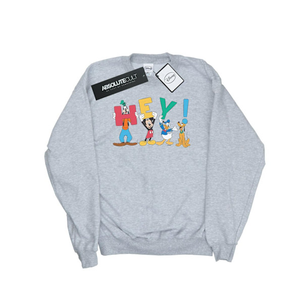 Disney Womens/Ladies Mickey Mouse Friends Hey Sweatshirt L Spor Sports Grey L